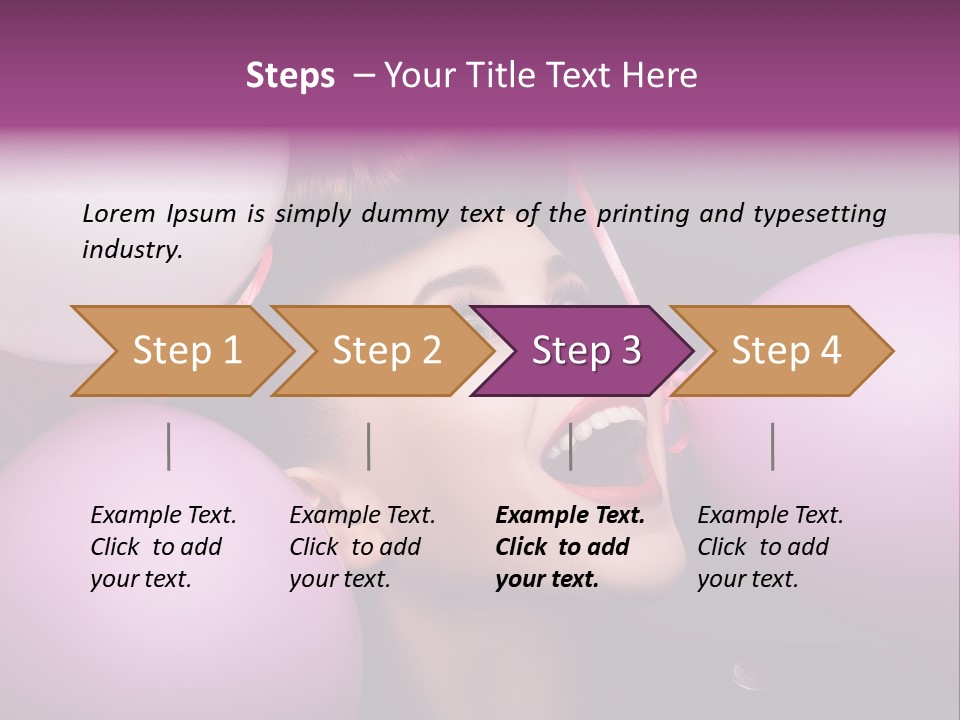 Pleasure Balloon Emotions PowerPoint Template