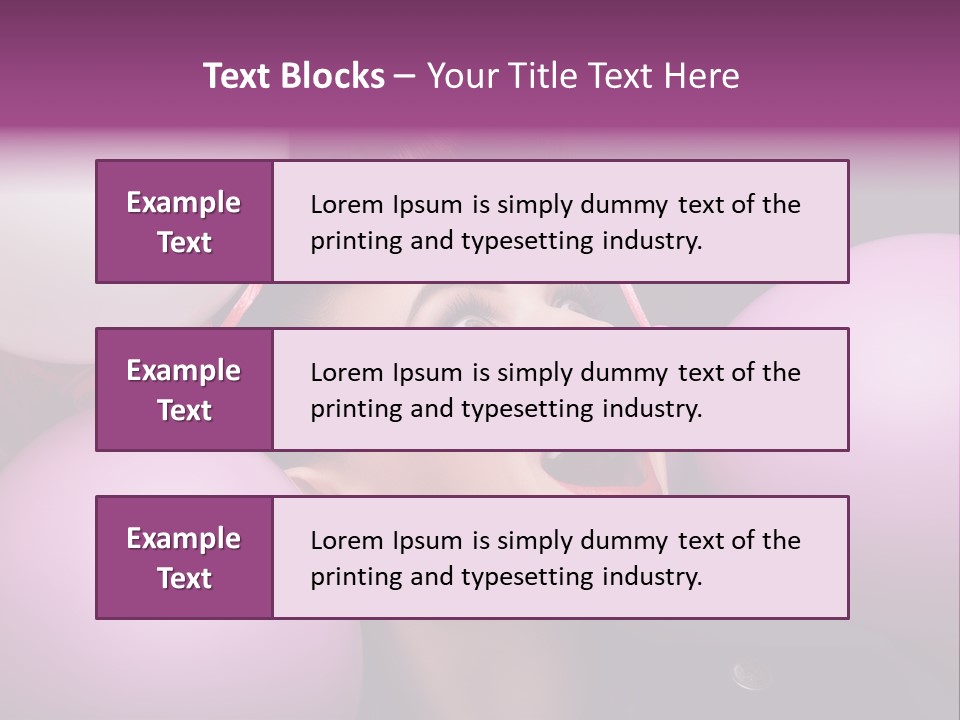 Pleasure Balloon Emotions PowerPoint Template