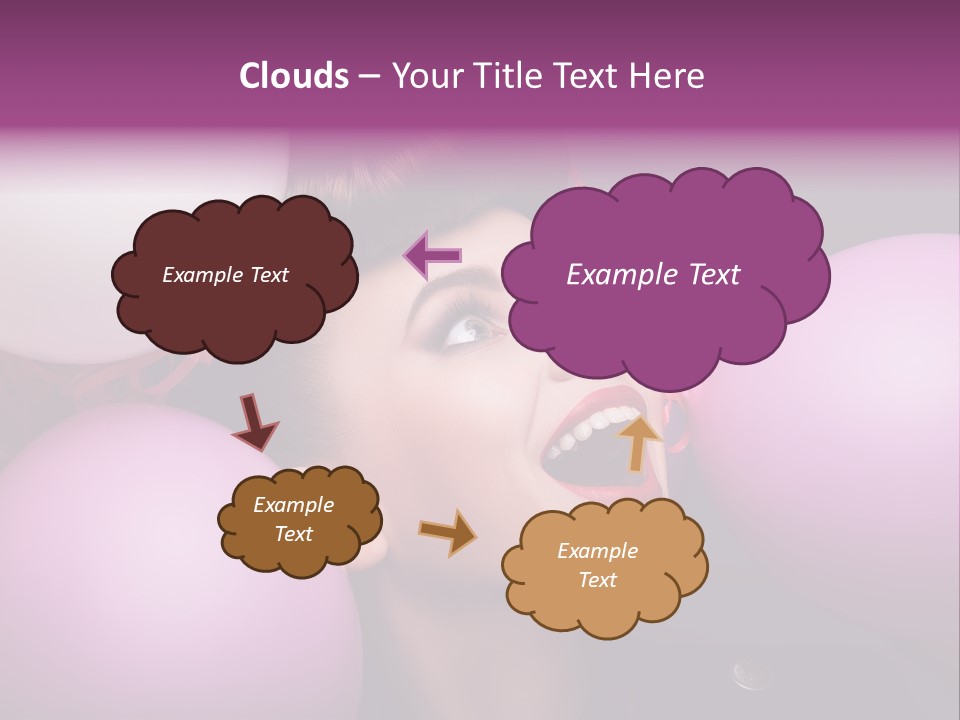Pleasure Balloon Emotions PowerPoint Template
