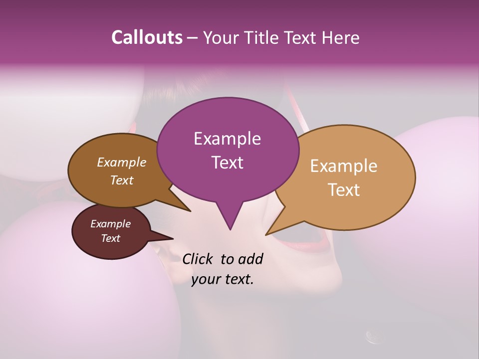 Pleasure Balloon Emotions PowerPoint Template