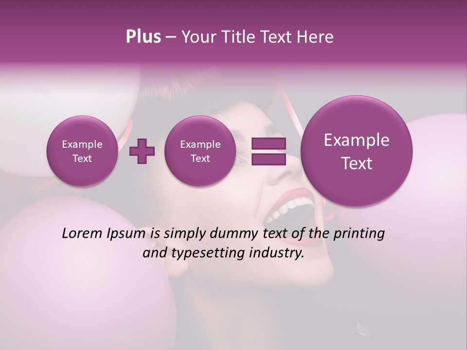 Pleasure Balloon Emotions PowerPoint Template