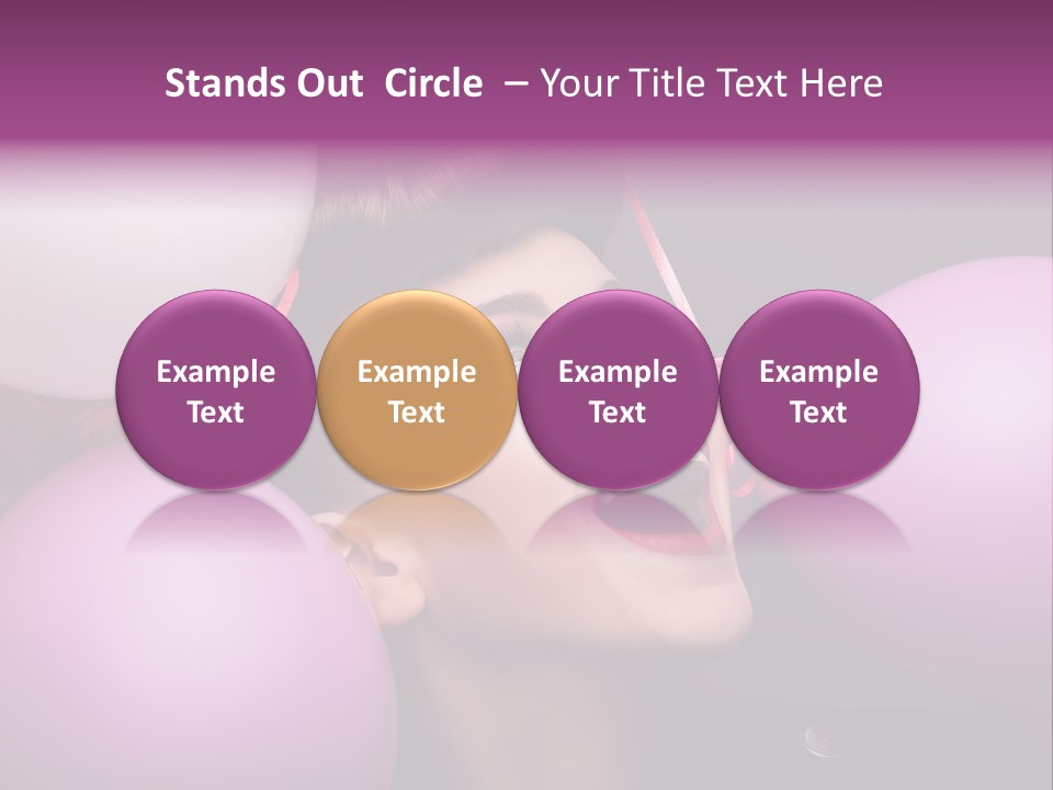 Pleasure Balloon Emotions PowerPoint Template