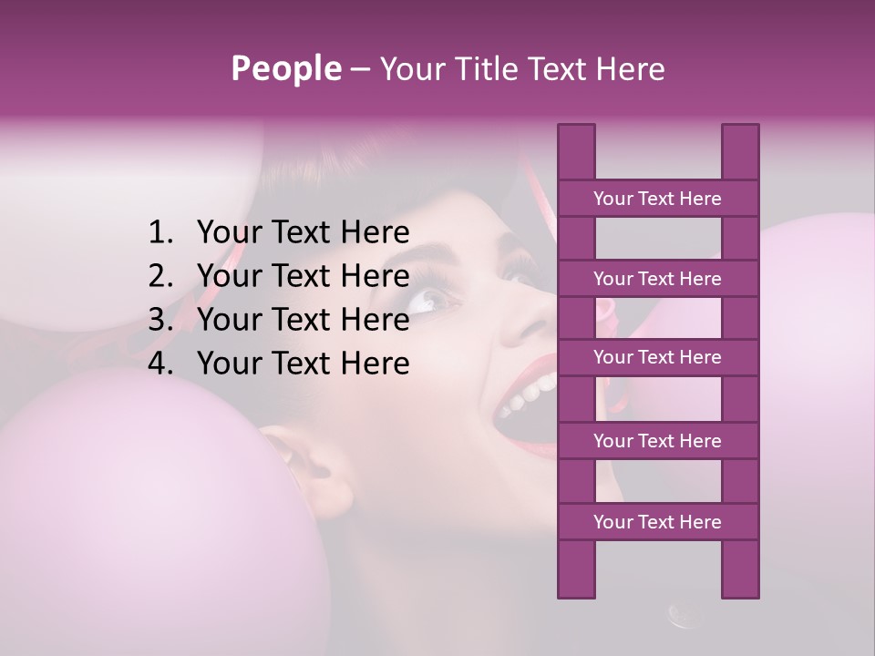 Pleasure Balloon Emotions PowerPoint Template