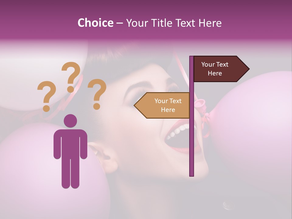 Pleasure Balloon Emotions PowerPoint Template