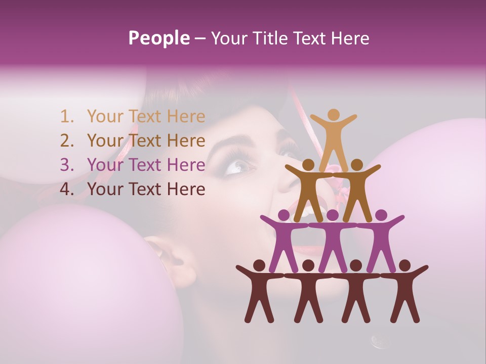 Pleasure Balloon Emotions PowerPoint Template