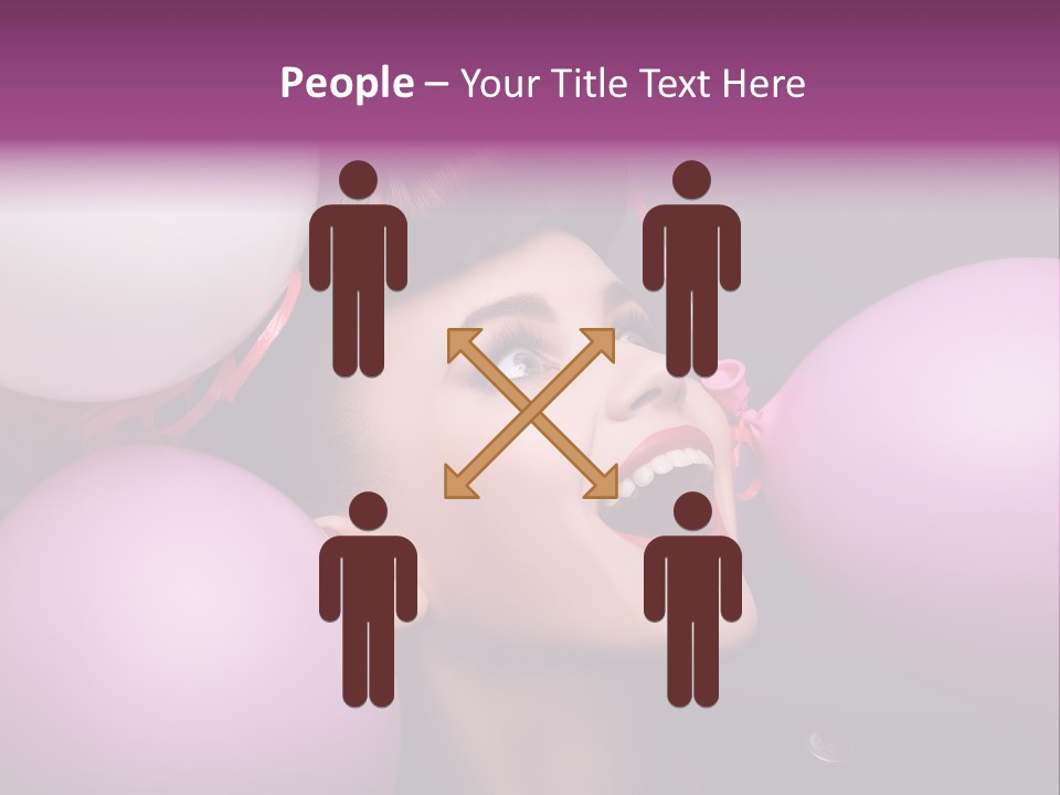 Pleasure Balloon Emotions PowerPoint Template