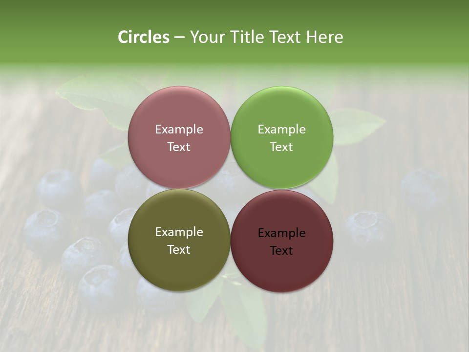 Forest Bilberry Jam Bilberries PowerPoint Template