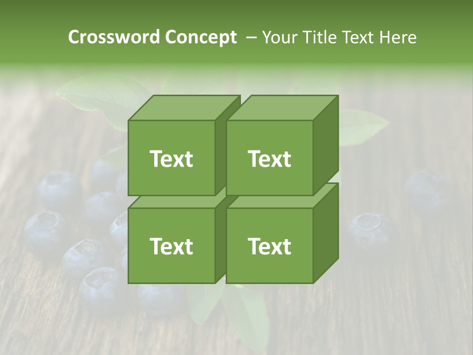 Forest Bilberry Jam Bilberries PowerPoint Template