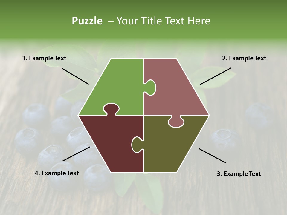 Forest Bilberry Jam Bilberries PowerPoint Template