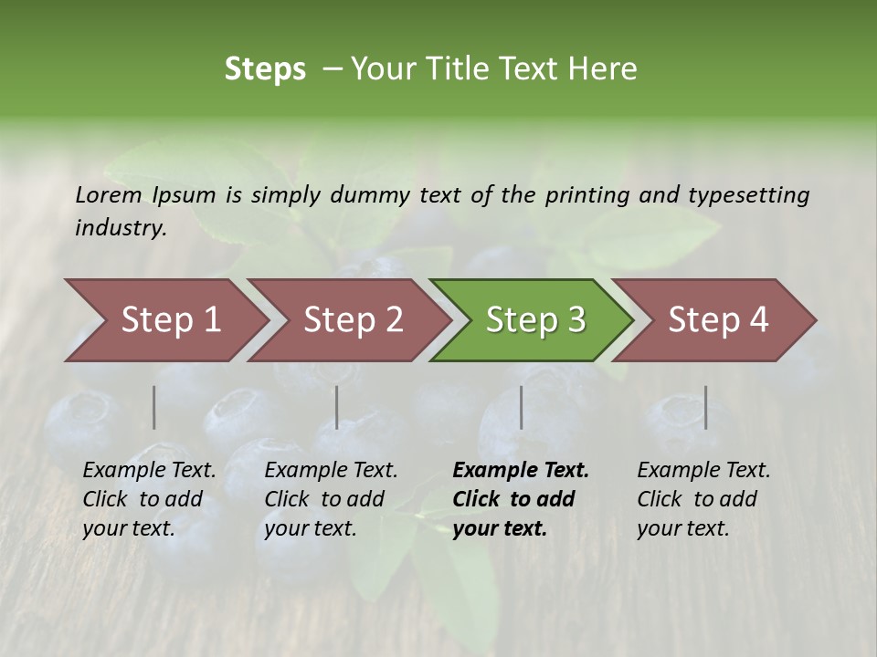 Forest Bilberry Jam Bilberries PowerPoint Template