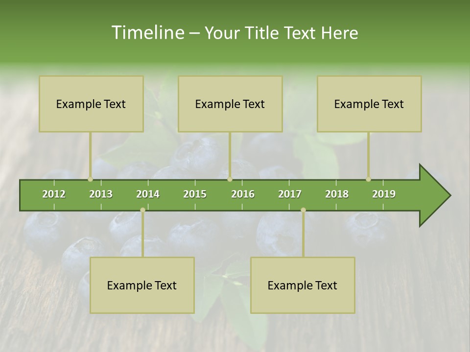 Forest Bilberry Jam Bilberries PowerPoint Template
