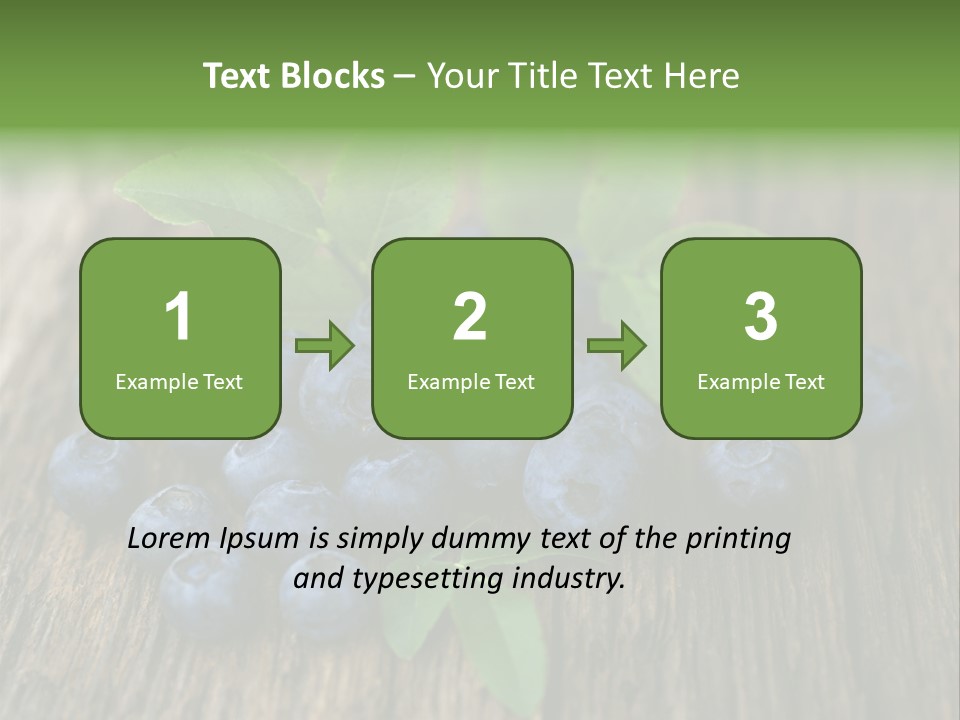 Forest Bilberry Jam Bilberries PowerPoint Template