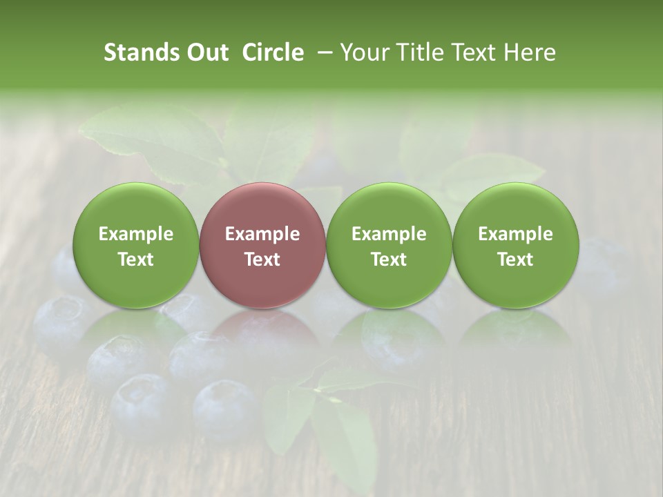 Forest Bilberry Jam Bilberries PowerPoint Template