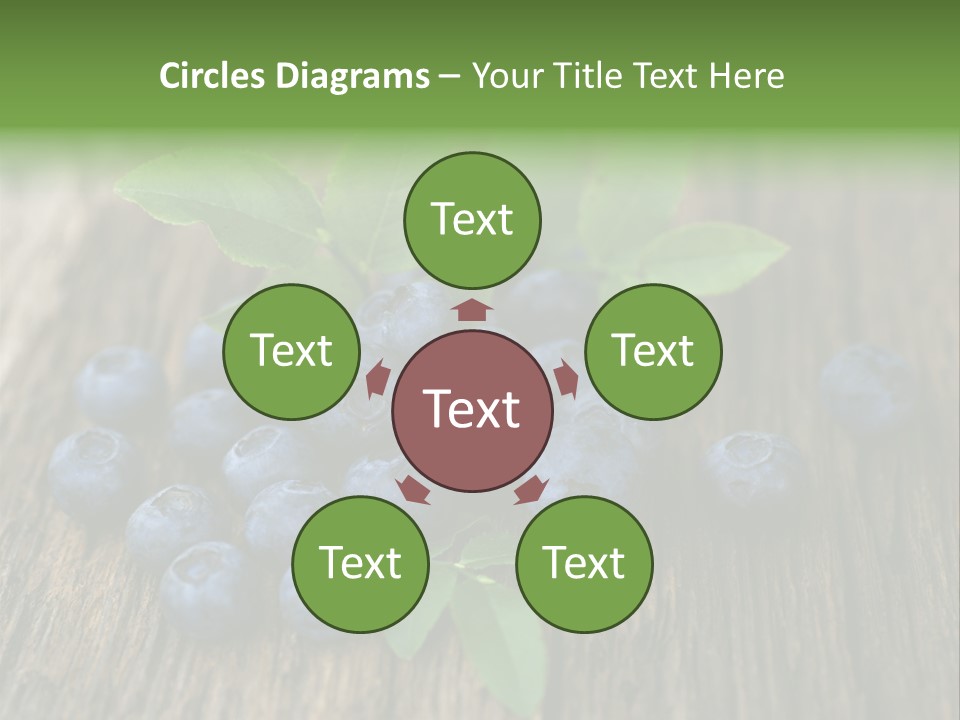 Forest Bilberry Jam Bilberries PowerPoint Template