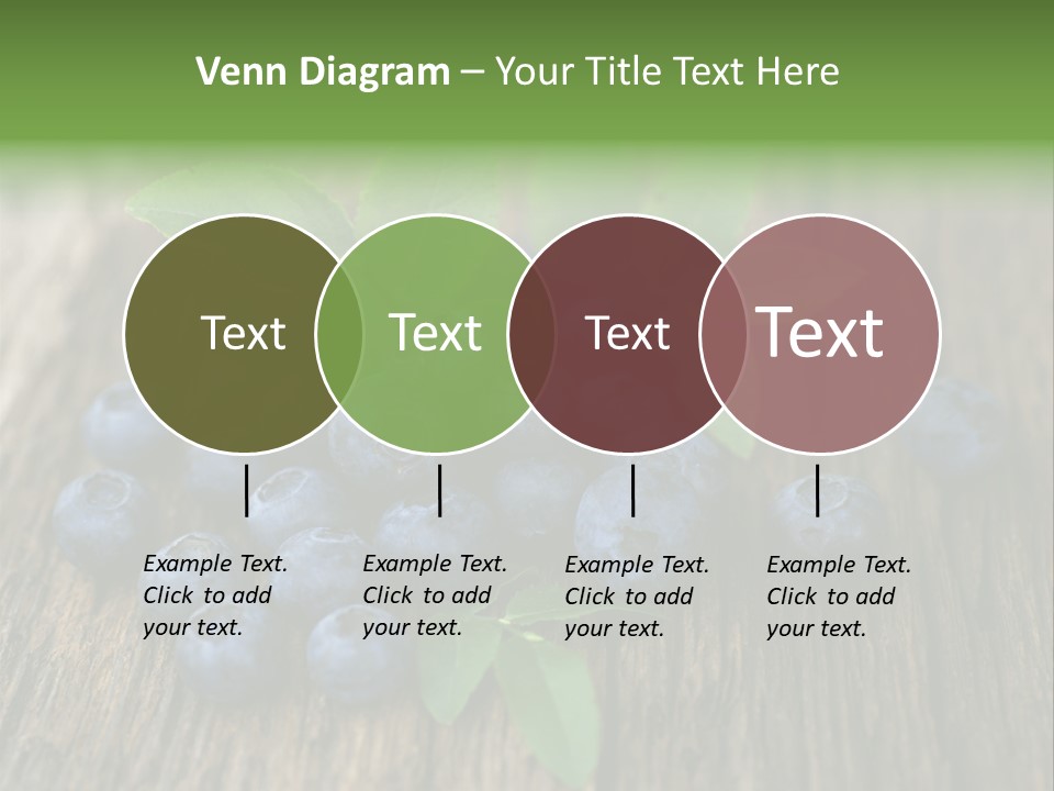 Forest Bilberry Jam Bilberries PowerPoint Template