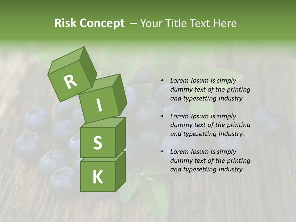 Forest Bilberry Jam Bilberries PowerPoint Template