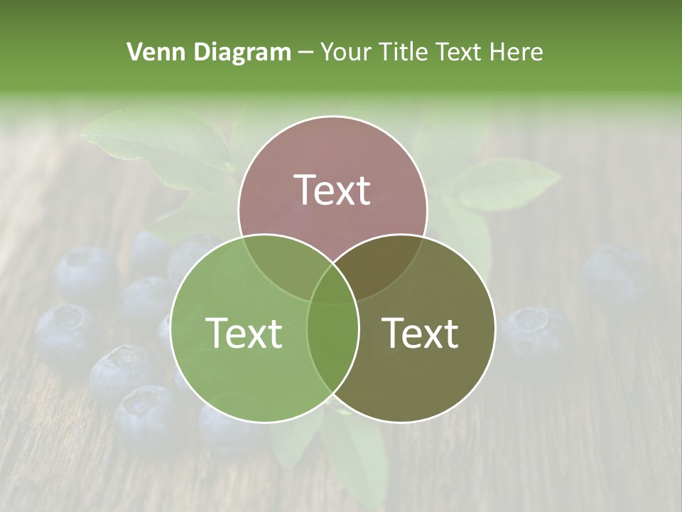 Forest Bilberry Jam Bilberries PowerPoint Template