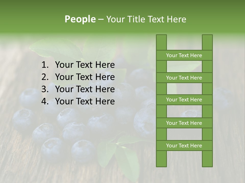 Forest Bilberry Jam Bilberries PowerPoint Template