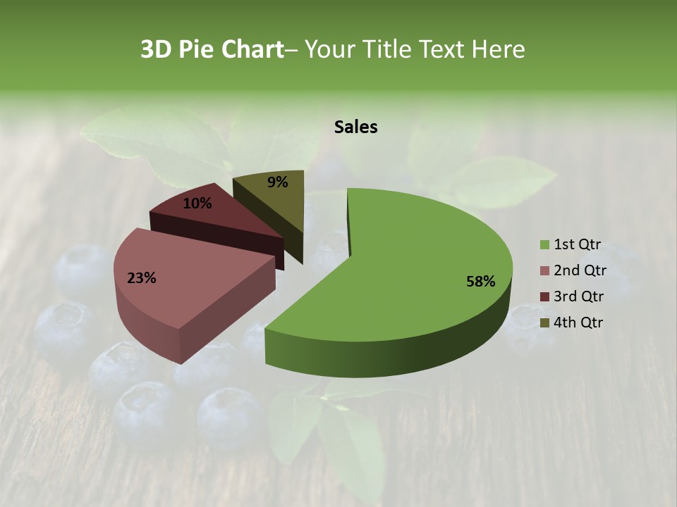 Forest Bilberry Jam Bilberries PowerPoint Template