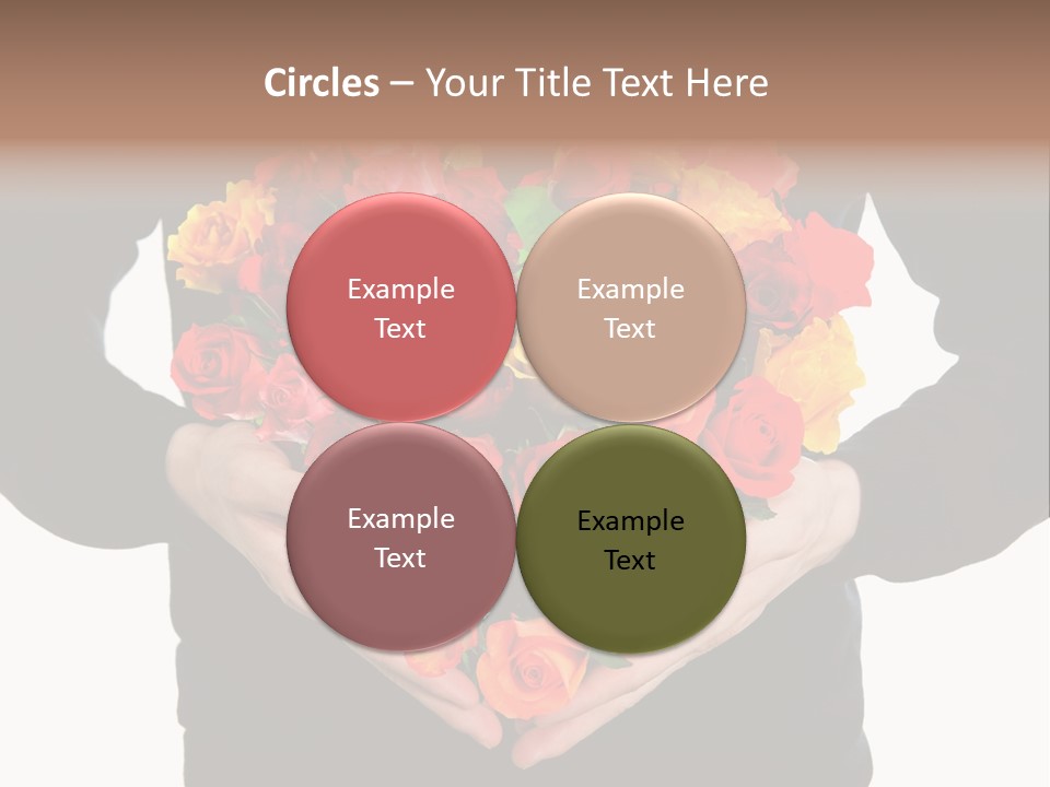 Heart Wedding Male PowerPoint Template