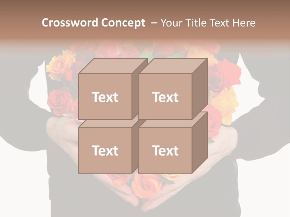 Heart Wedding Male PowerPoint Template