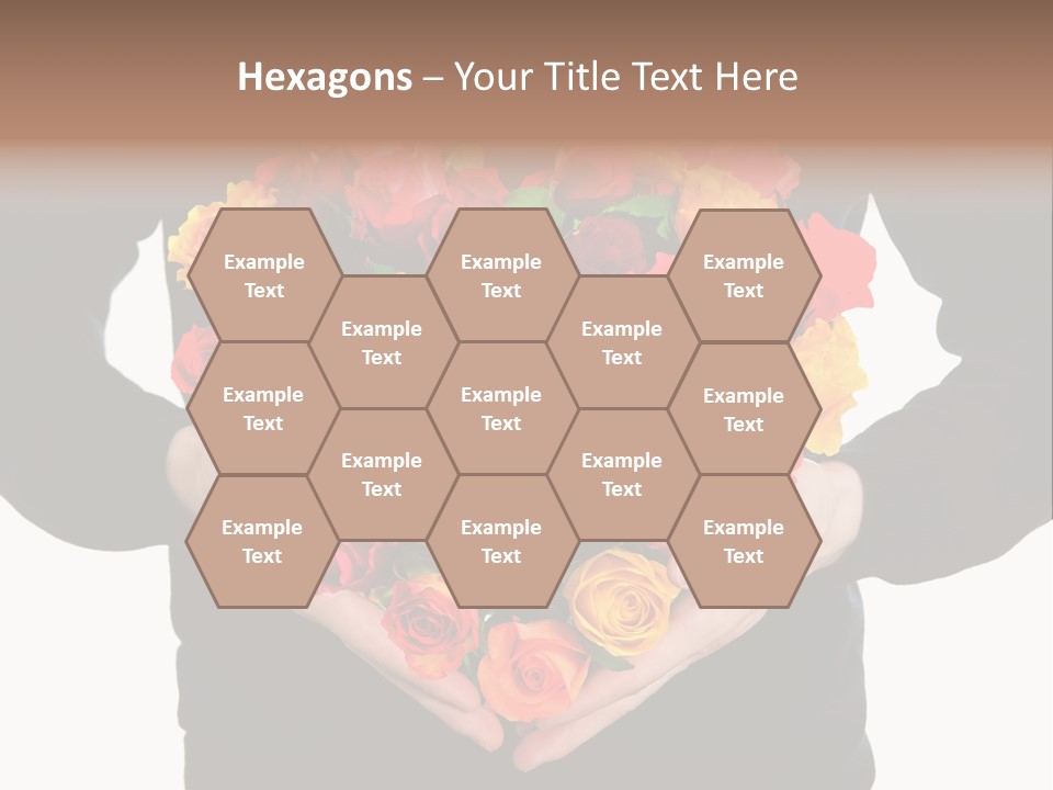 Heart Wedding Male PowerPoint Template