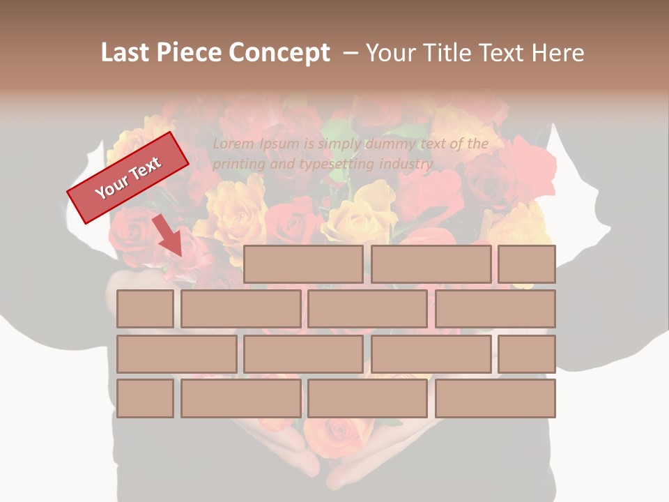 Heart Wedding Male PowerPoint Template