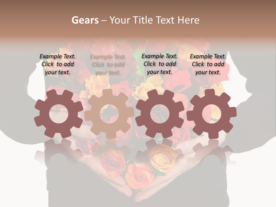 Heart Wedding Male PowerPoint Template