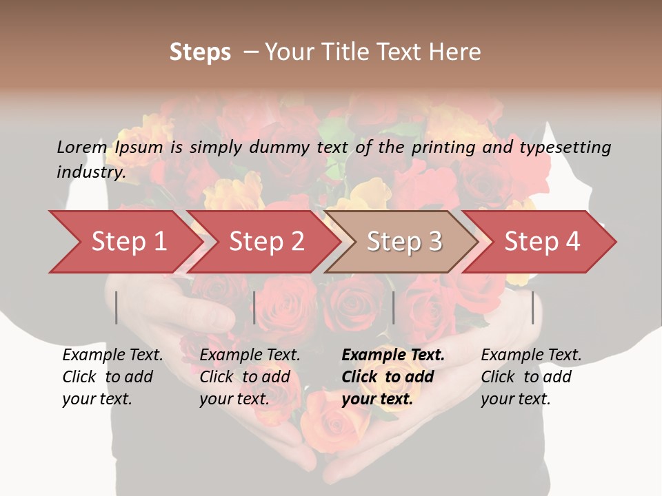 Heart Wedding Male PowerPoint Template