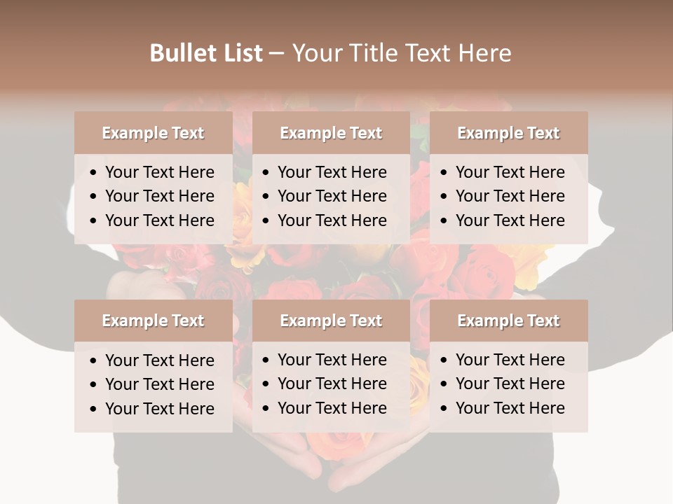 Heart Wedding Male PowerPoint Template