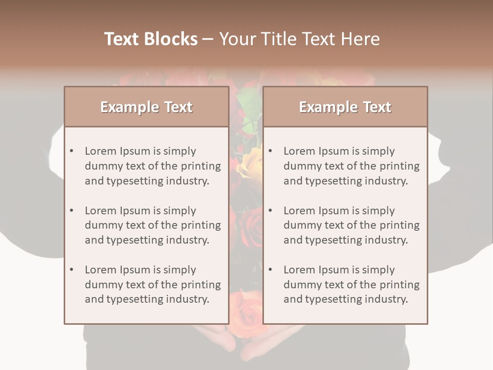 Heart Wedding Male PowerPoint Template