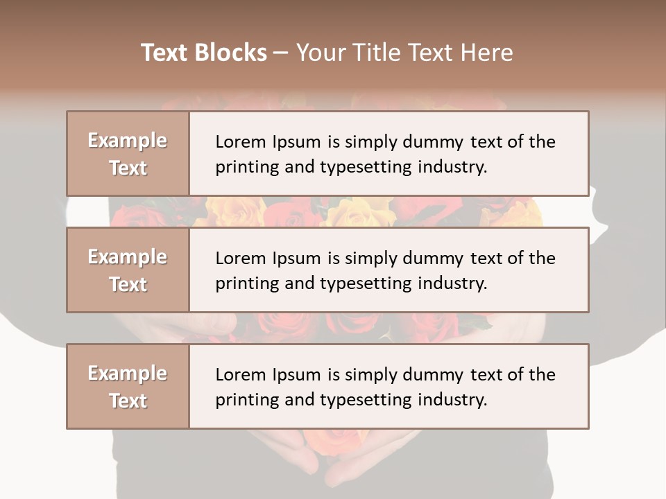 Heart Wedding Male PowerPoint Template