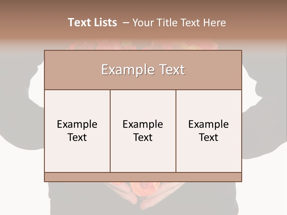 Heart Wedding Male PowerPoint Template