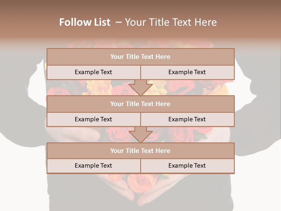 Heart Wedding Male PowerPoint Template