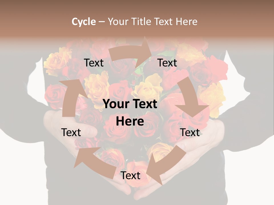 Heart Wedding Male PowerPoint Template