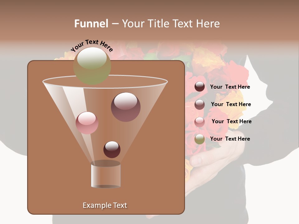 Heart Wedding Male PowerPoint Template