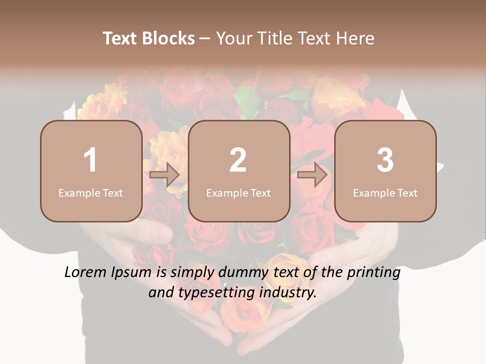 Heart Wedding Male PowerPoint Template