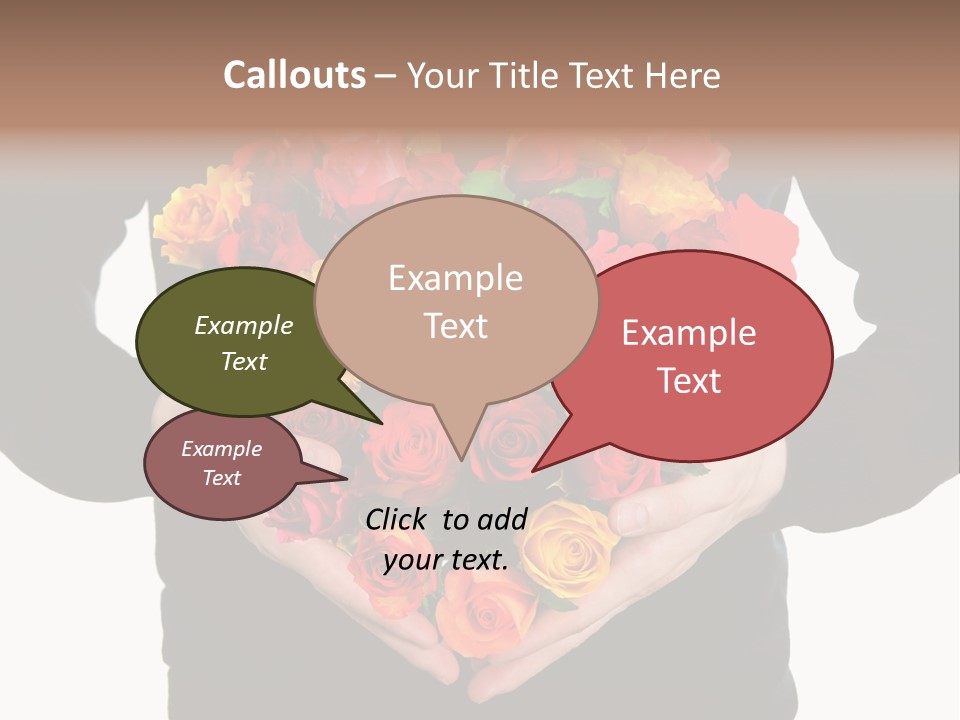 Heart Wedding Male PowerPoint Template