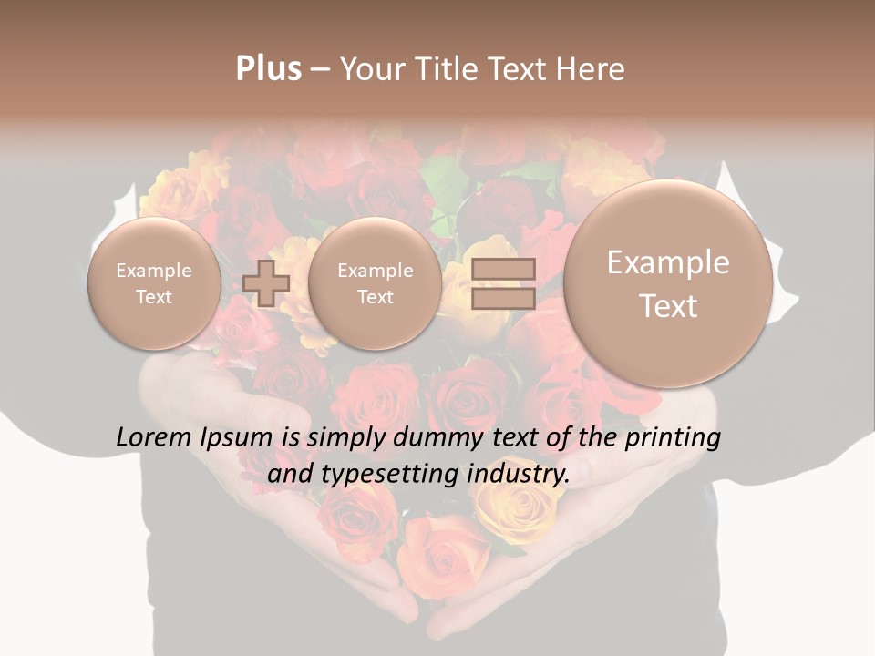 Heart Wedding Male PowerPoint Template