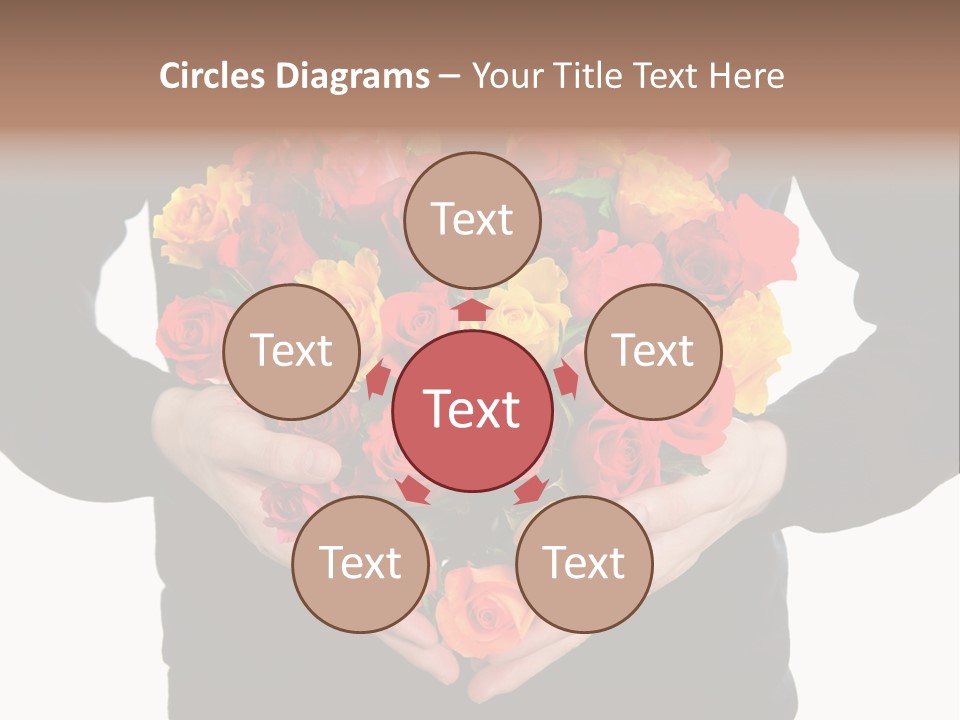 Heart Wedding Male PowerPoint Template