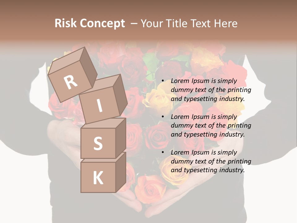 Heart Wedding Male PowerPoint Template