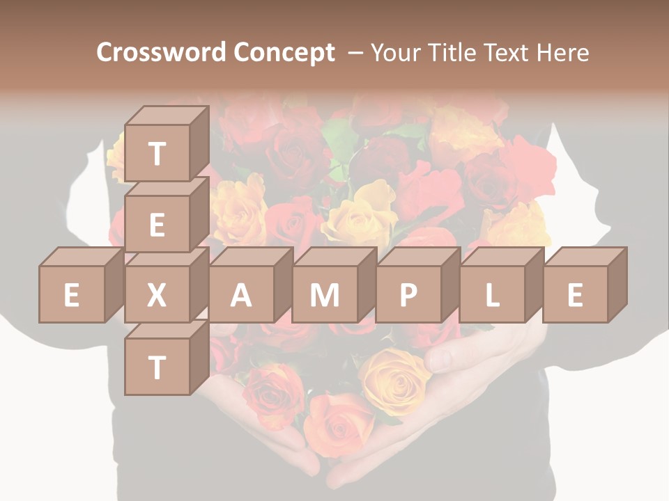 Heart Wedding Male PowerPoint Template