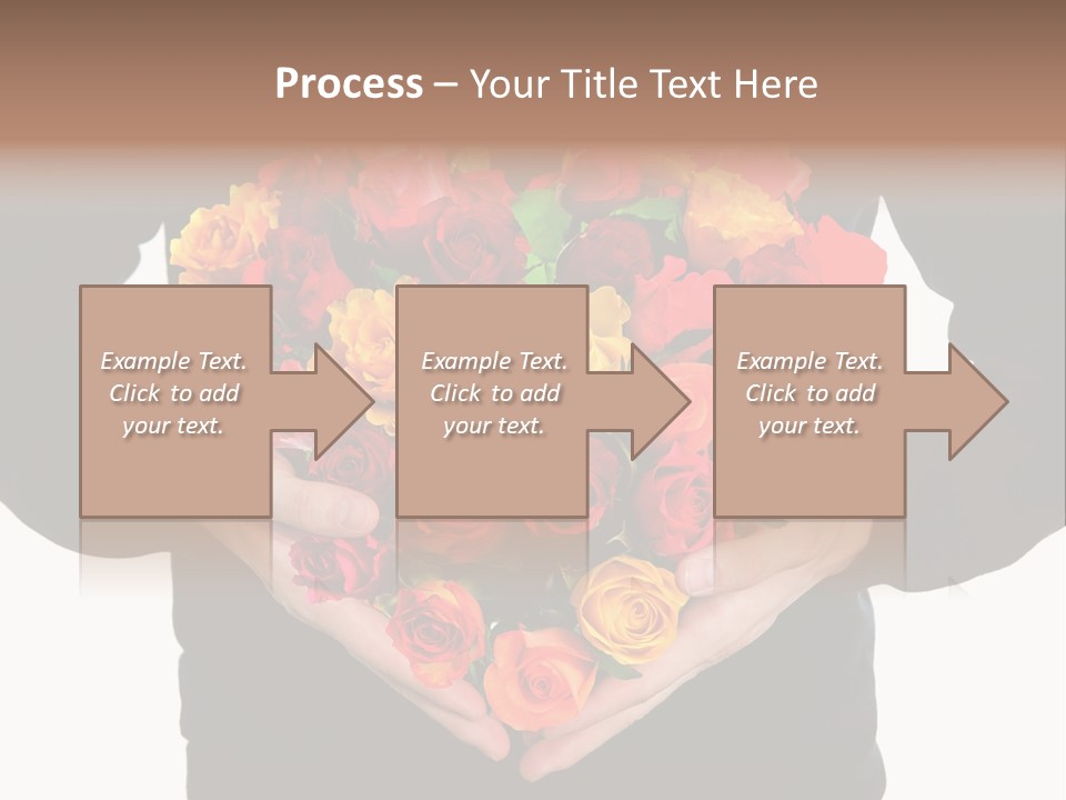 Heart Wedding Male PowerPoint Template