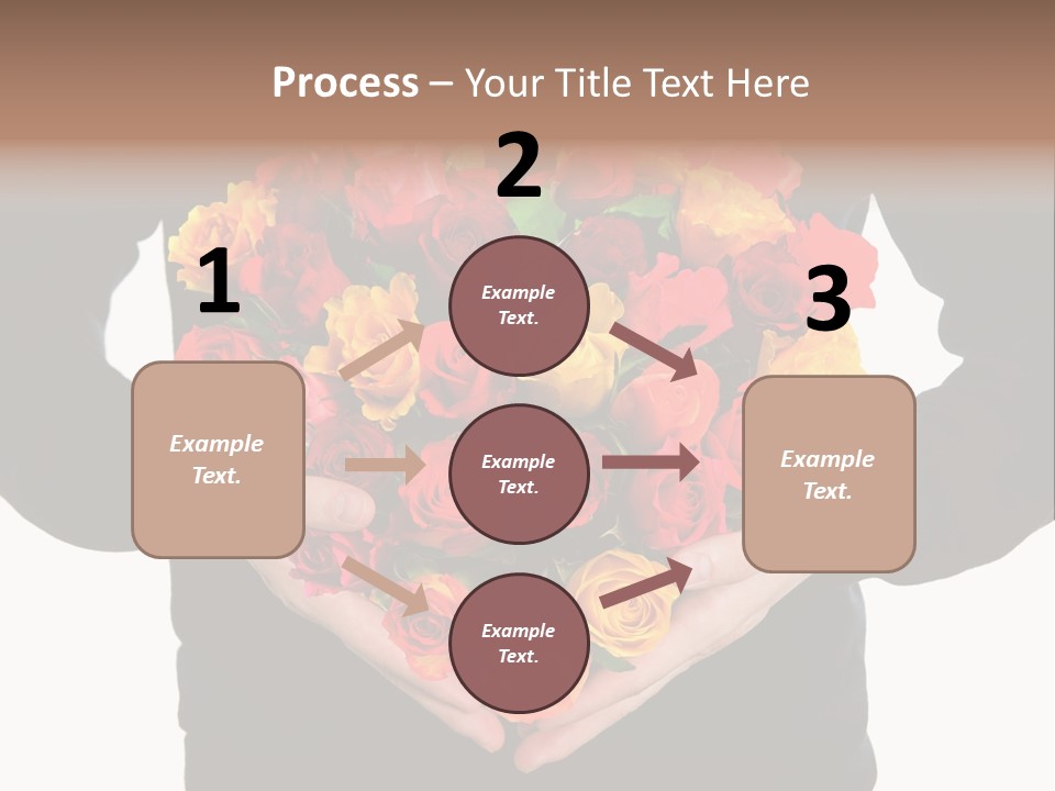 Heart Wedding Male PowerPoint Template