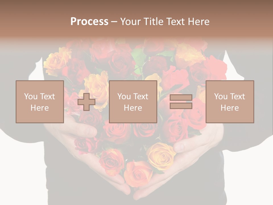 Heart Wedding Male PowerPoint Template