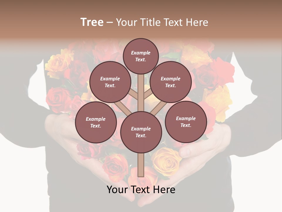 Heart Wedding Male PowerPoint Template