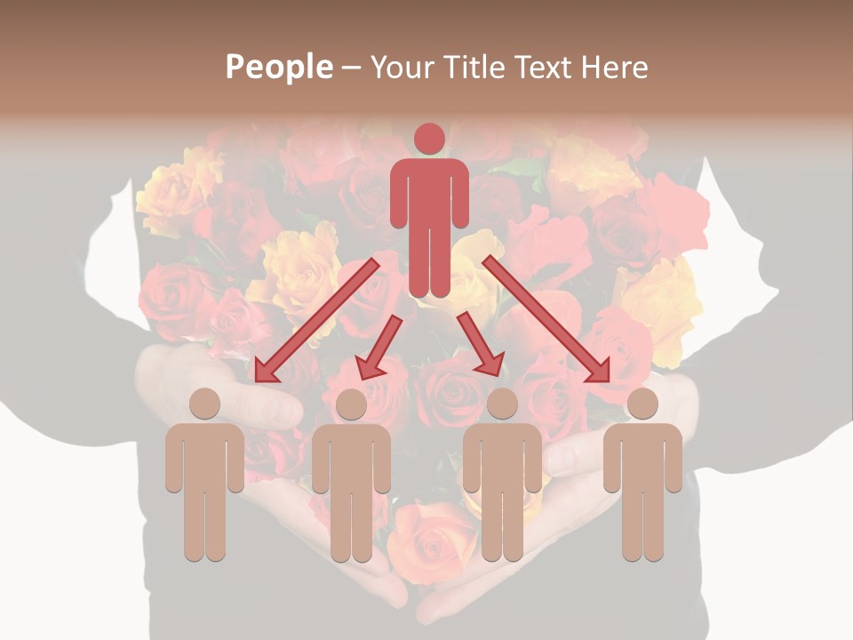 Heart Wedding Male PowerPoint Template