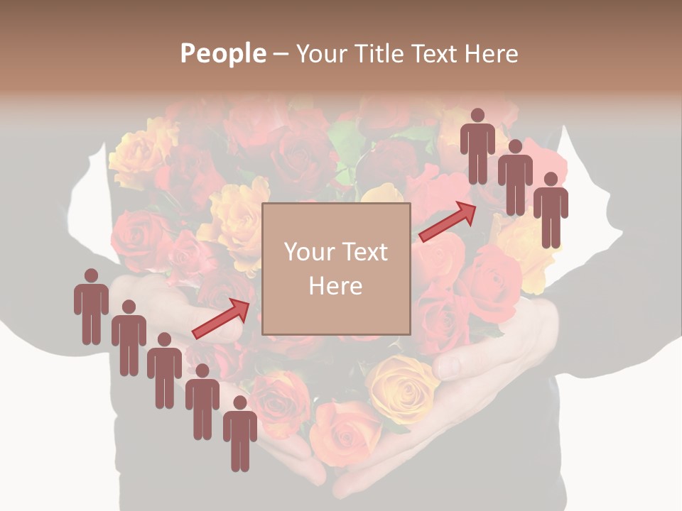 Heart Wedding Male PowerPoint Template