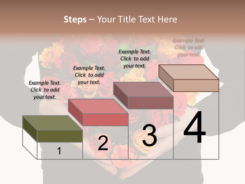 Heart Wedding Male PowerPoint Template