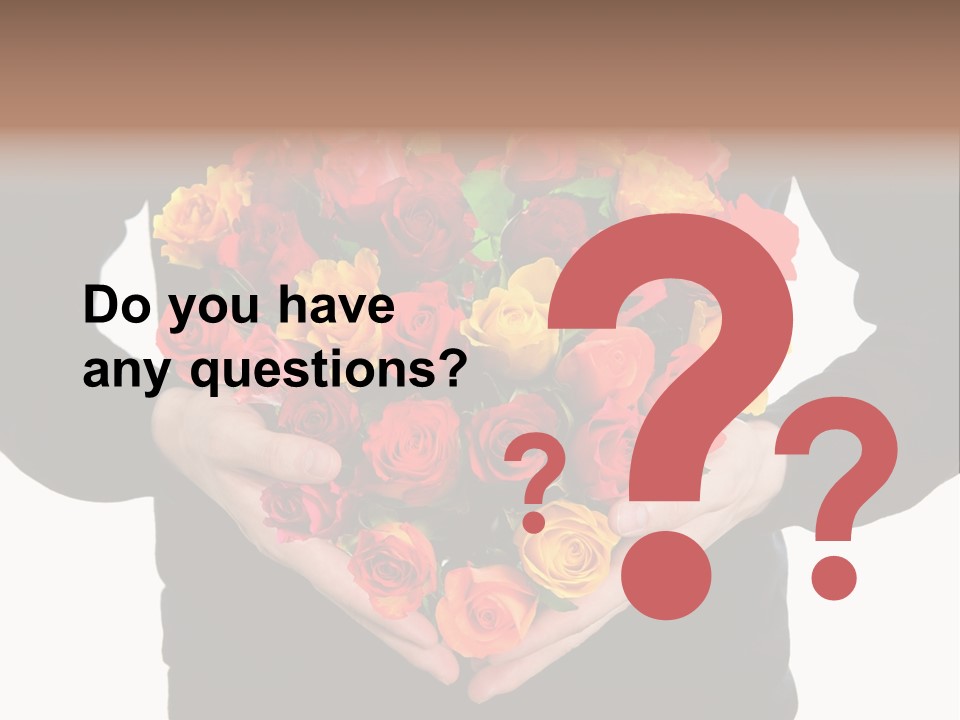 Heart Wedding Male PowerPoint Template